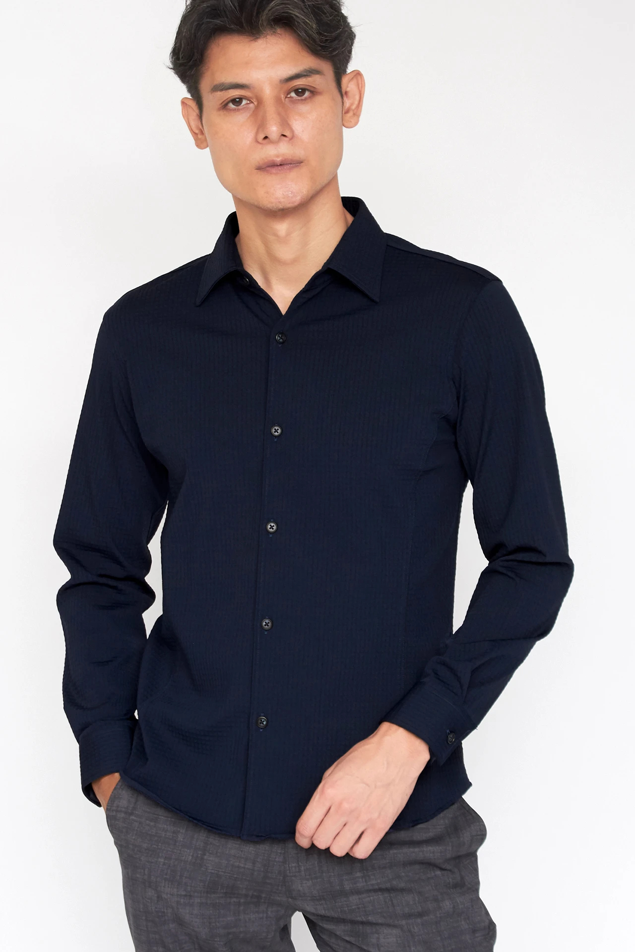 ZERO by TORNADO MART∴3Dリップルハイテンションシャツ / TORNADO