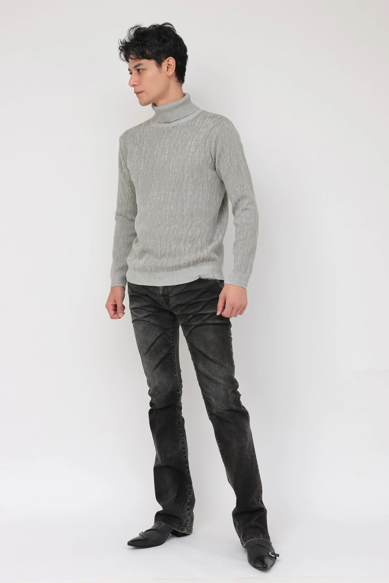 TORNADO MART∴ディゾルブジャガードタートネックニット / TORNADO