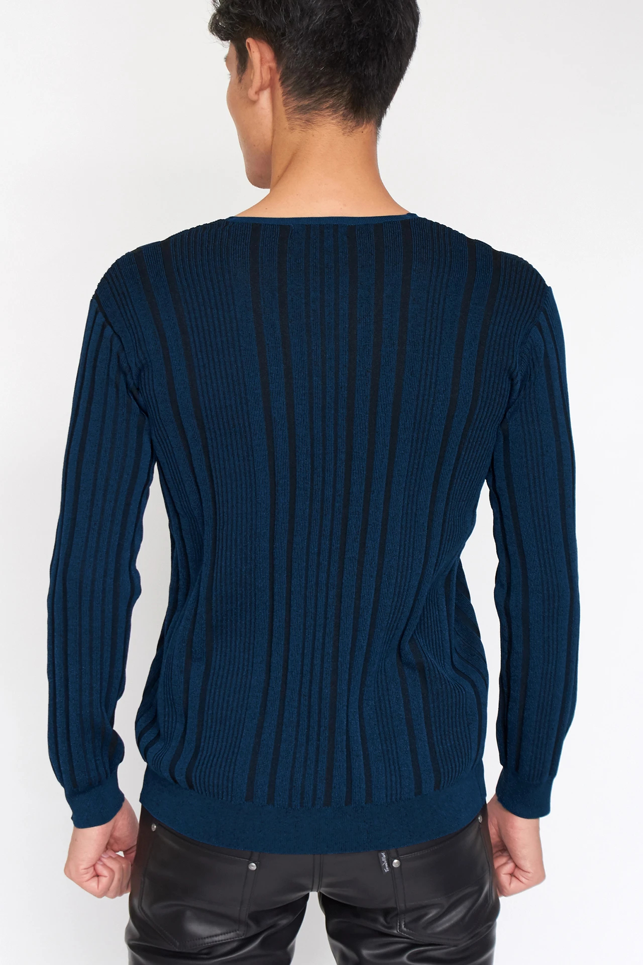 TORNADO MART∴ランダムテレコVネックニット / TORNADO MART