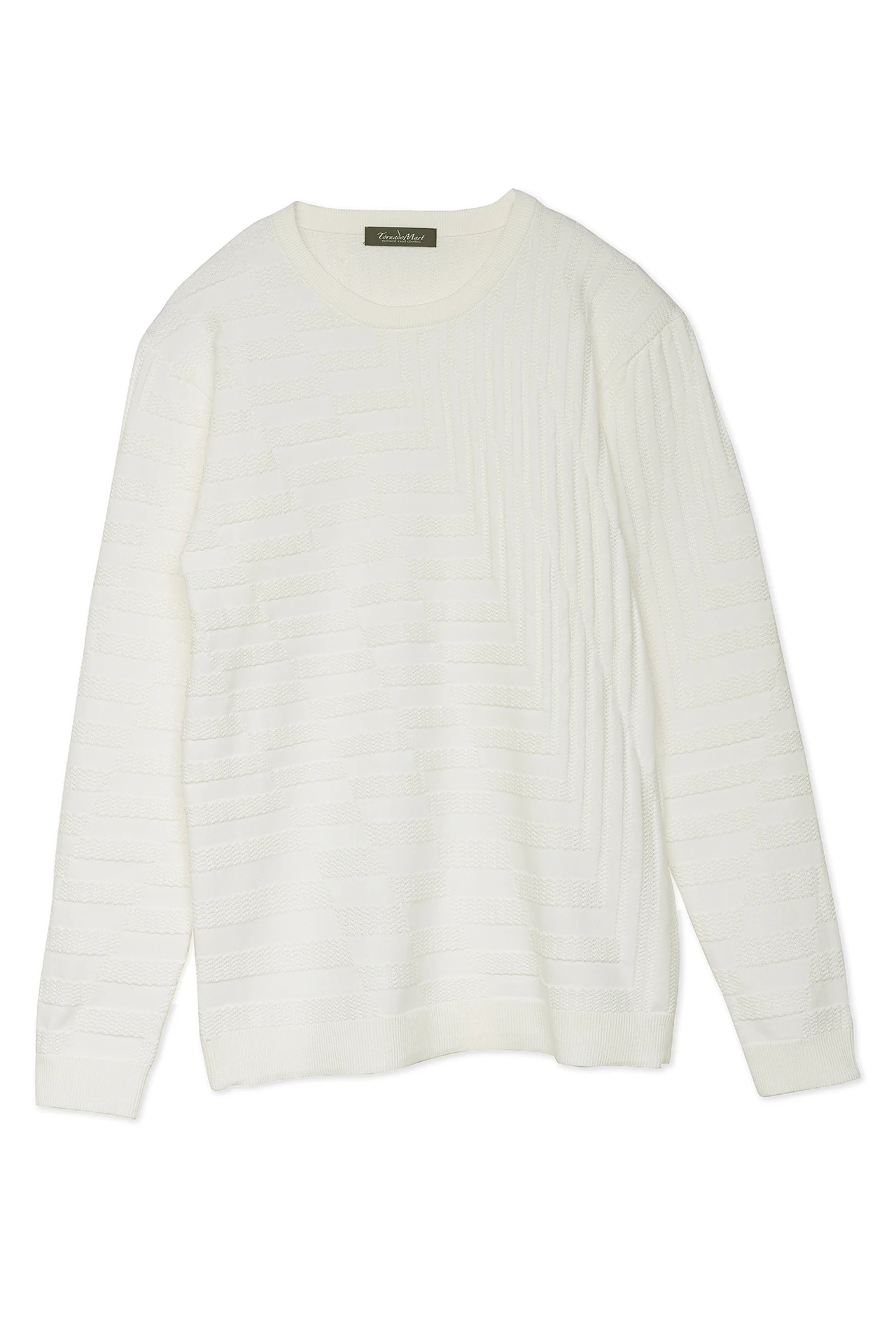 TORNADO MART∴バイアスリンクスクルーネックニット / TORNADO MART