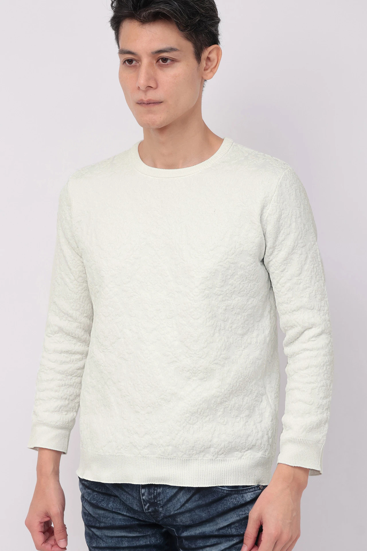 TORNADO MART∴バロックジャガードモールクルーネックニット / TORNADO