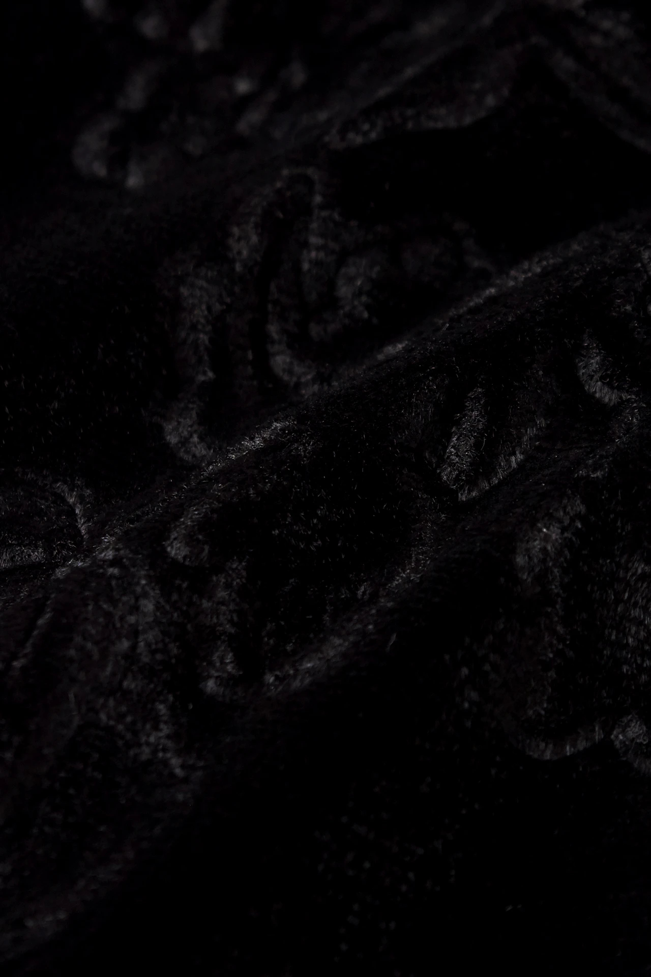 TORNADO MART∴エンボスベロアフリンジストール / TORNADO MART