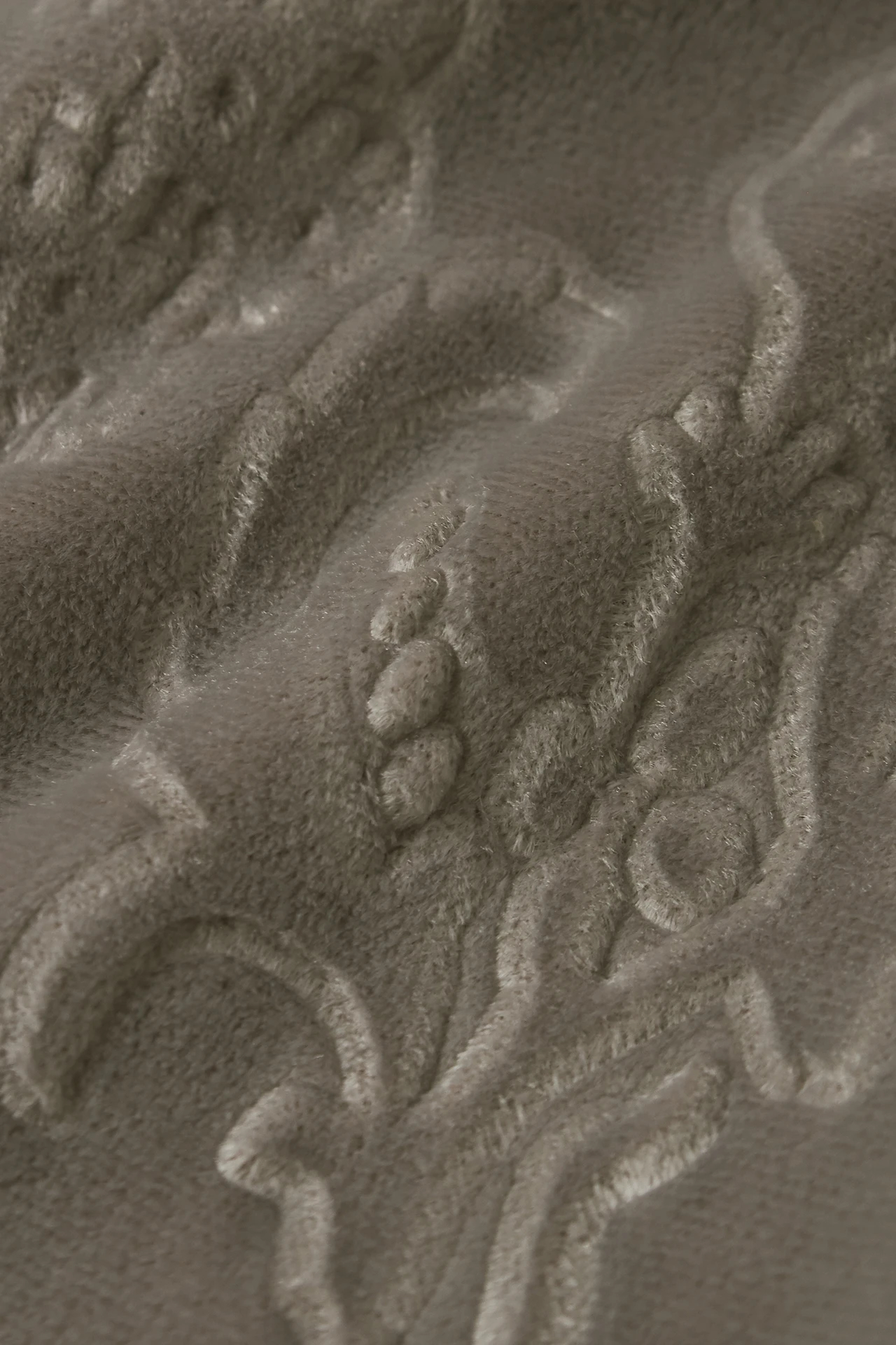 TORNADO MART∴エンボスベロアフリンジストール / TORNADO MART