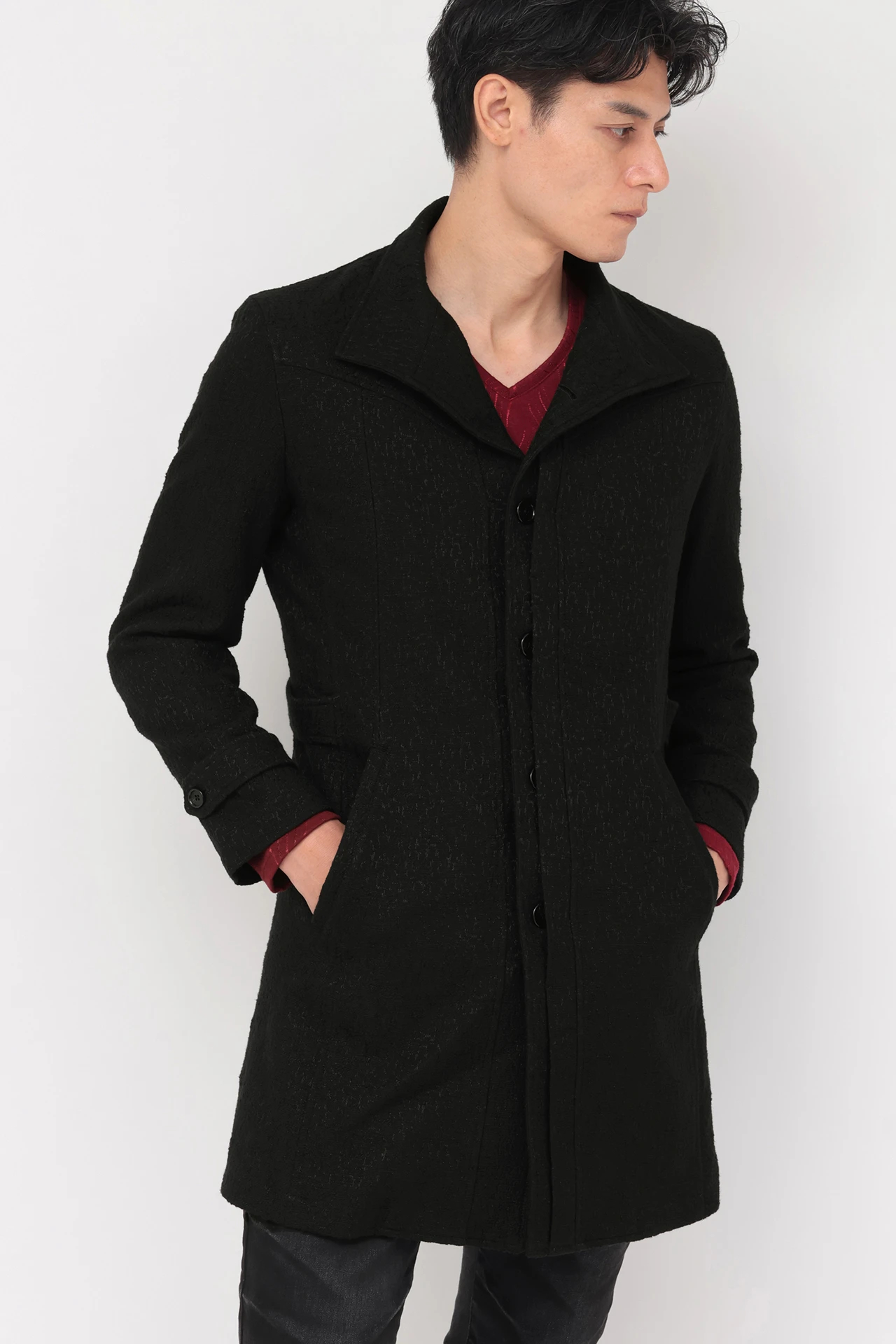 TORNADO MART∴ブライトジャカードライナー付きコート / TORNADO MART