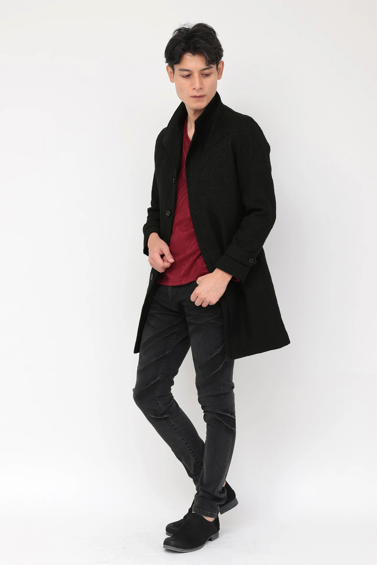 TORNADO MART∴ブライトジャカードライナー付きコート / TORNADO MART