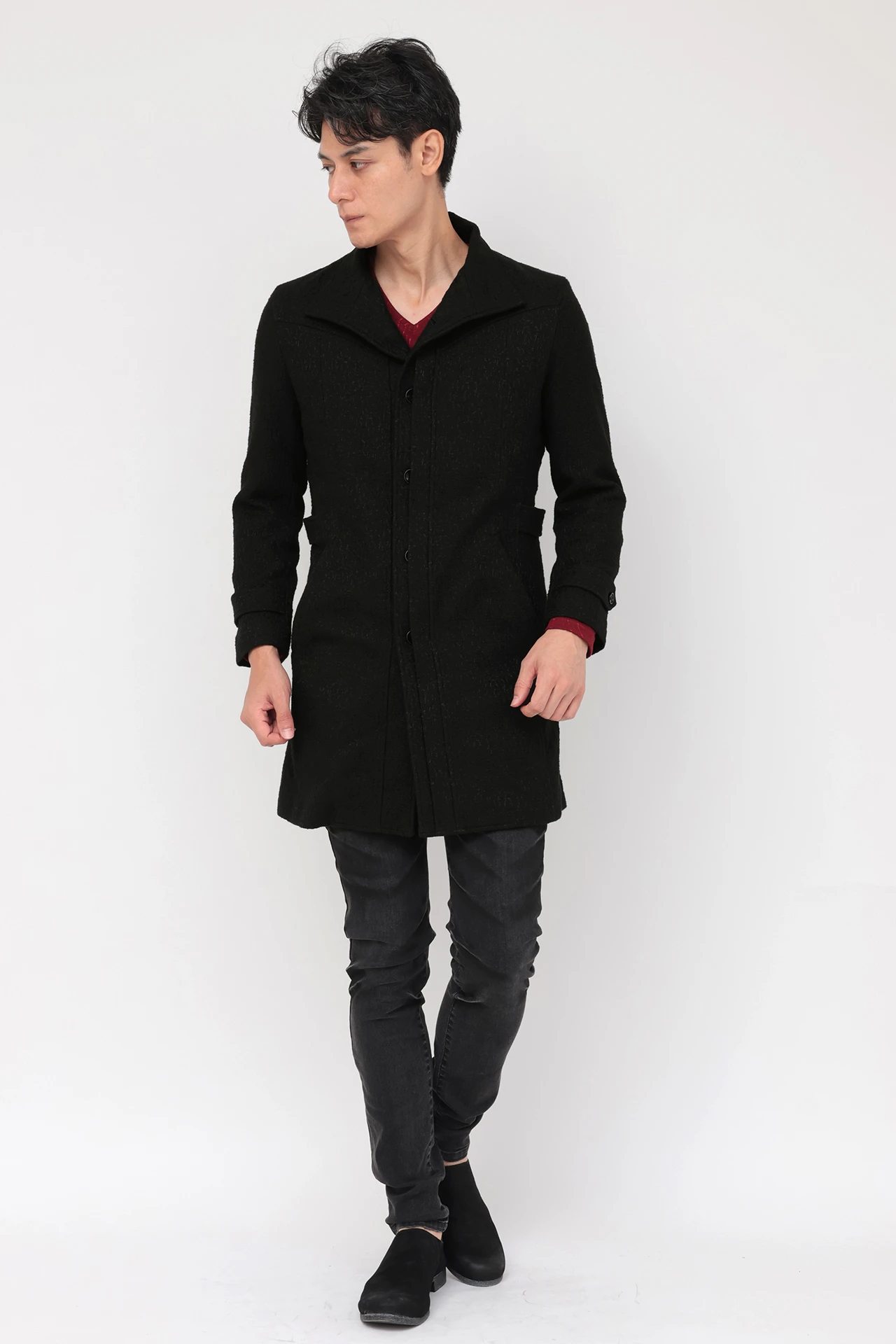 TORNADO MART∴ブライトジャカードライナー付きコート / TORNADO MART