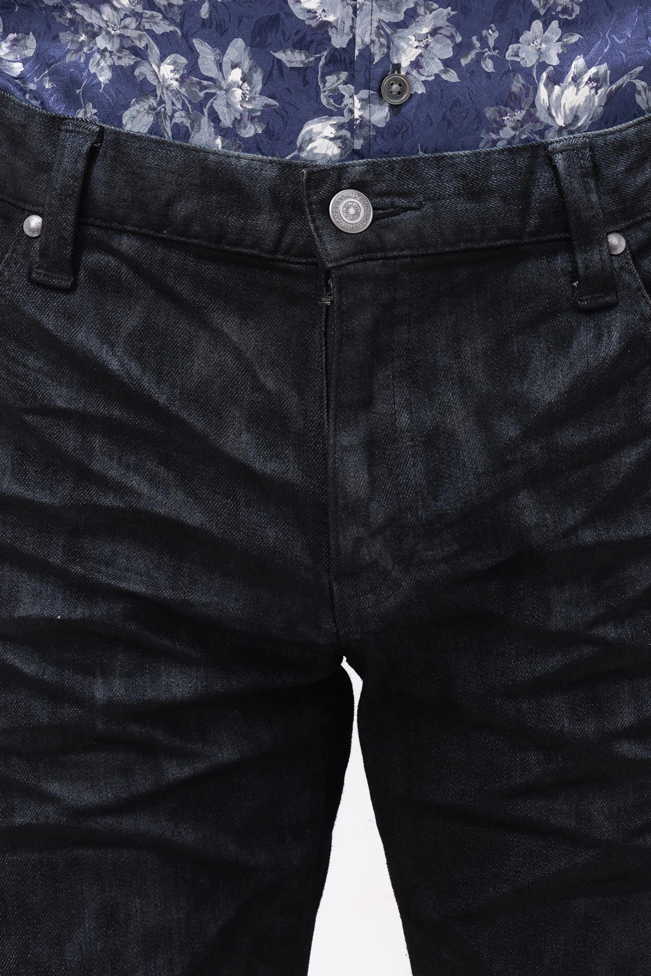 TORNADO MART∴レオパードクリアフォイルスキニーデニム / TORNADO