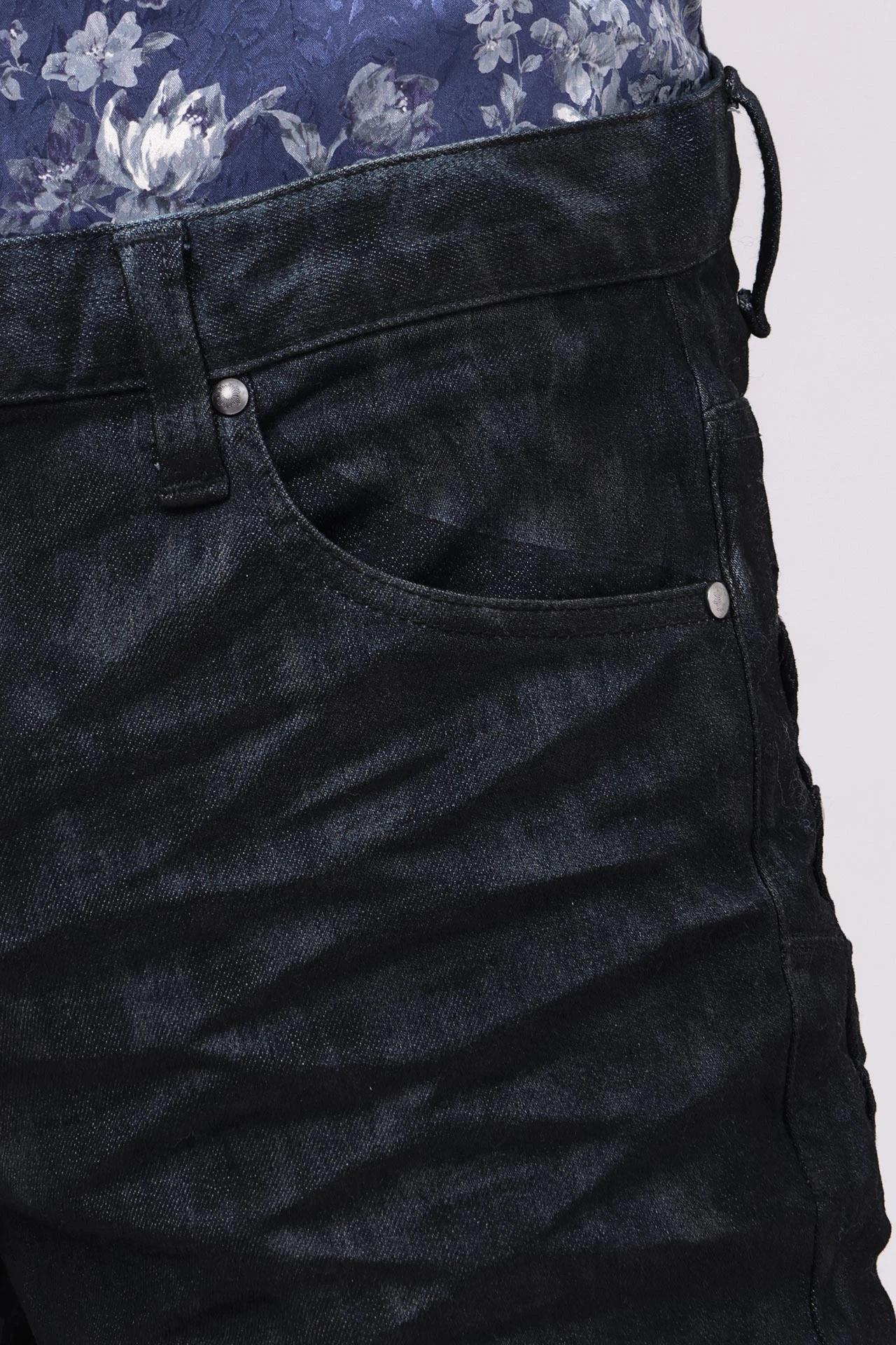 TORNADO MART∴レオパードクリアフォイルスキニーデニム / TORNADO