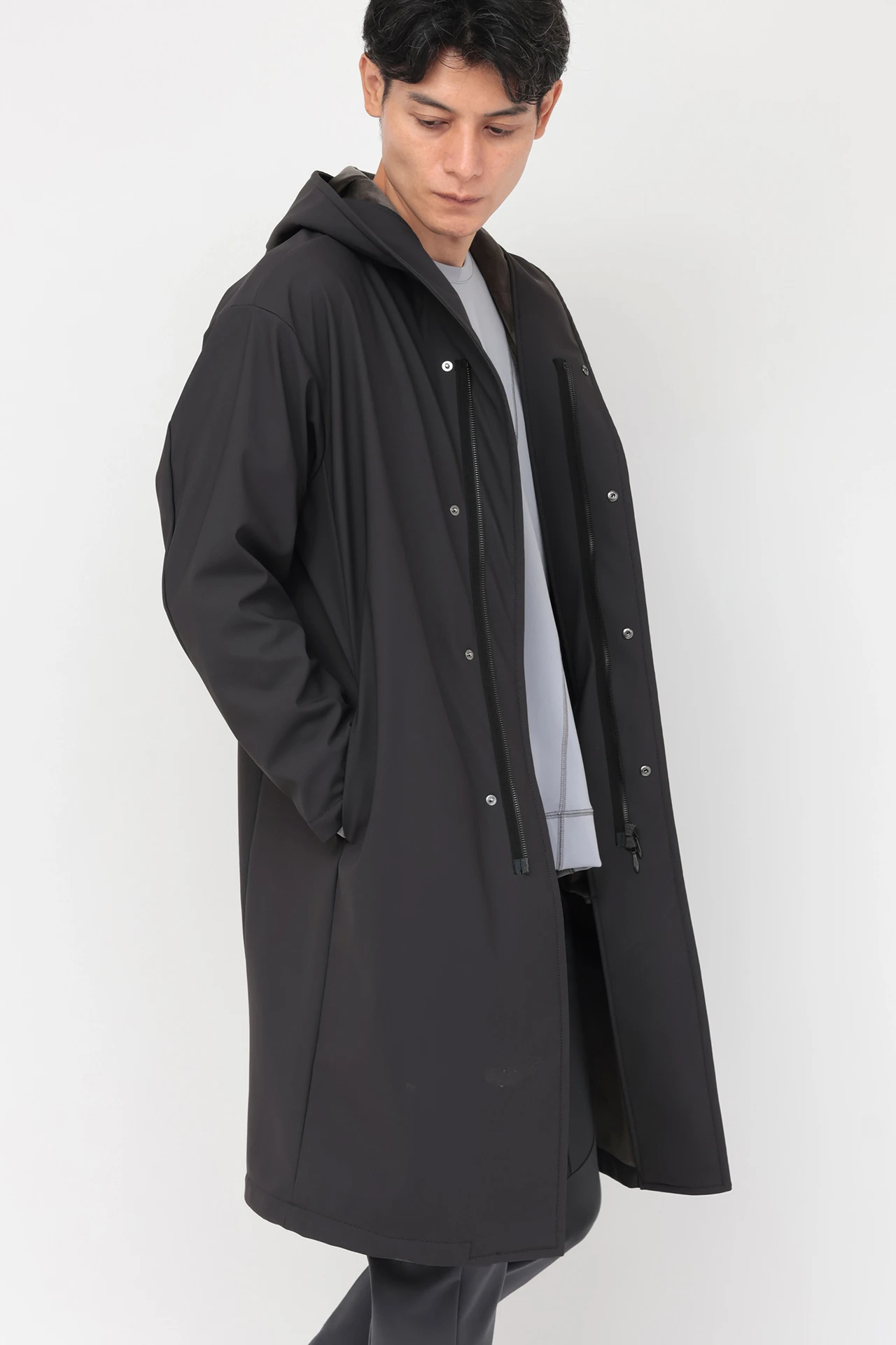 トルネードマート（TORNADO MART）/TORNADO MART∴トリコット×フリースオーバーフーディコート TORNADO MART∴トリコット×フリースオーバーフーディコート / TORNADO