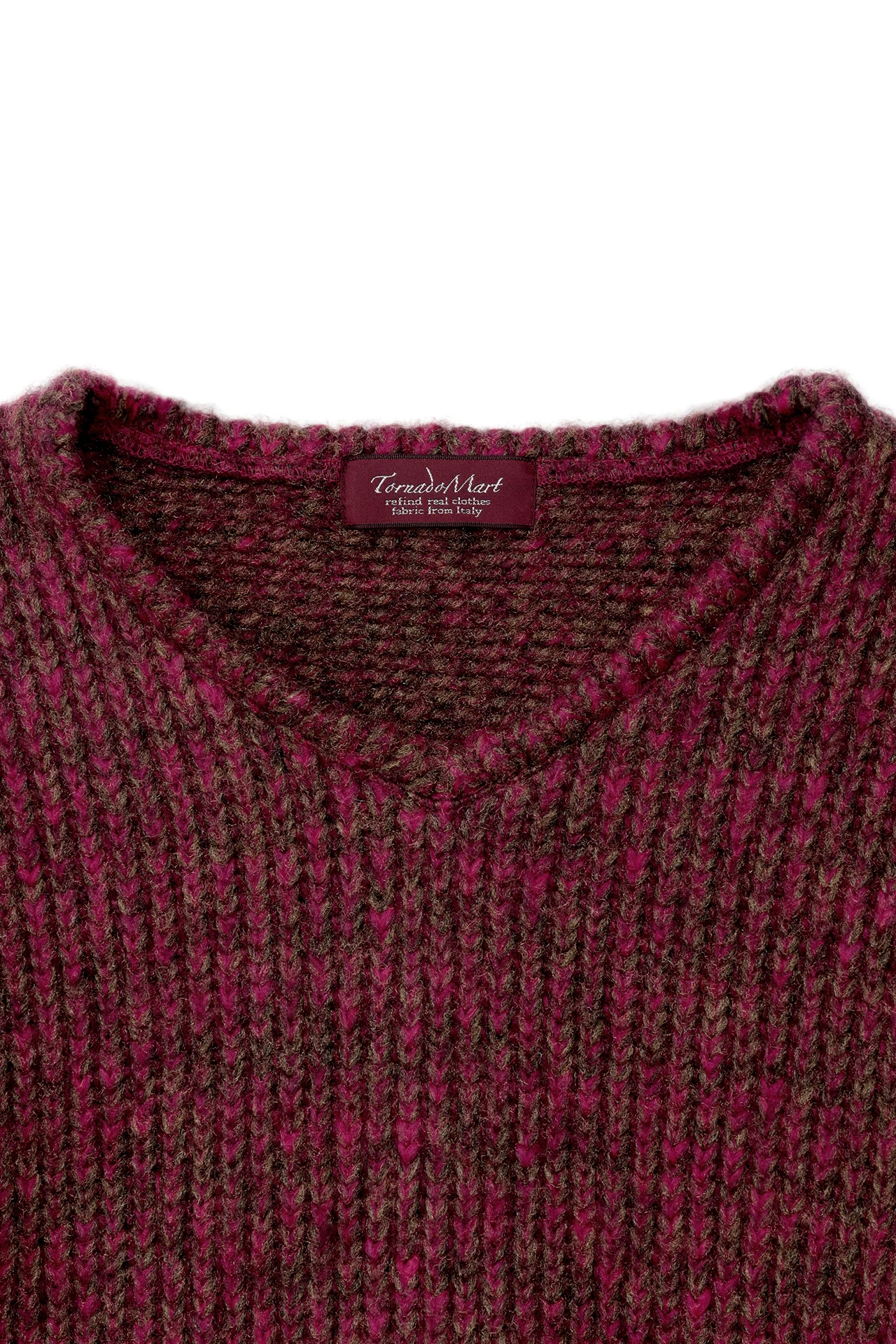 TORNADO MART∴シャイニーウールジャージーVネック / TORNADO MART