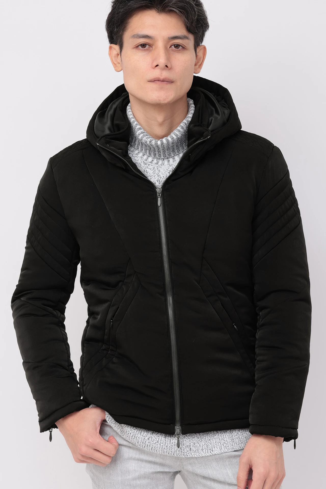 ZERO by TORNADO MART∴ピーチサテン中綿ブルゾン / TORNADO MART