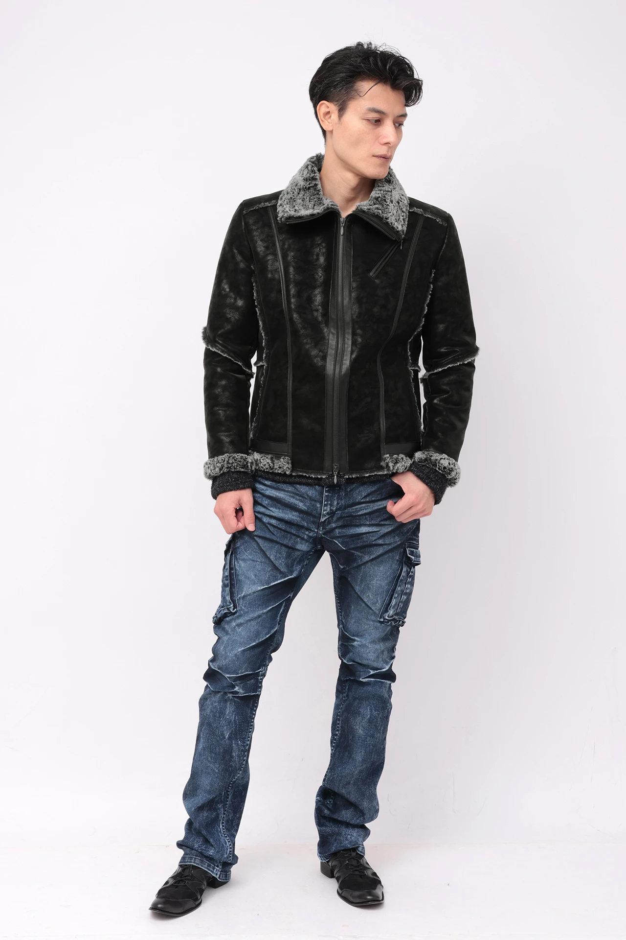 ※新品未使用※TORNADO MART/ハイブリッドクラウドブリーチブルゾン TORNADO MART∴マイクロファーボンディングブルゾン / TORNADO MART