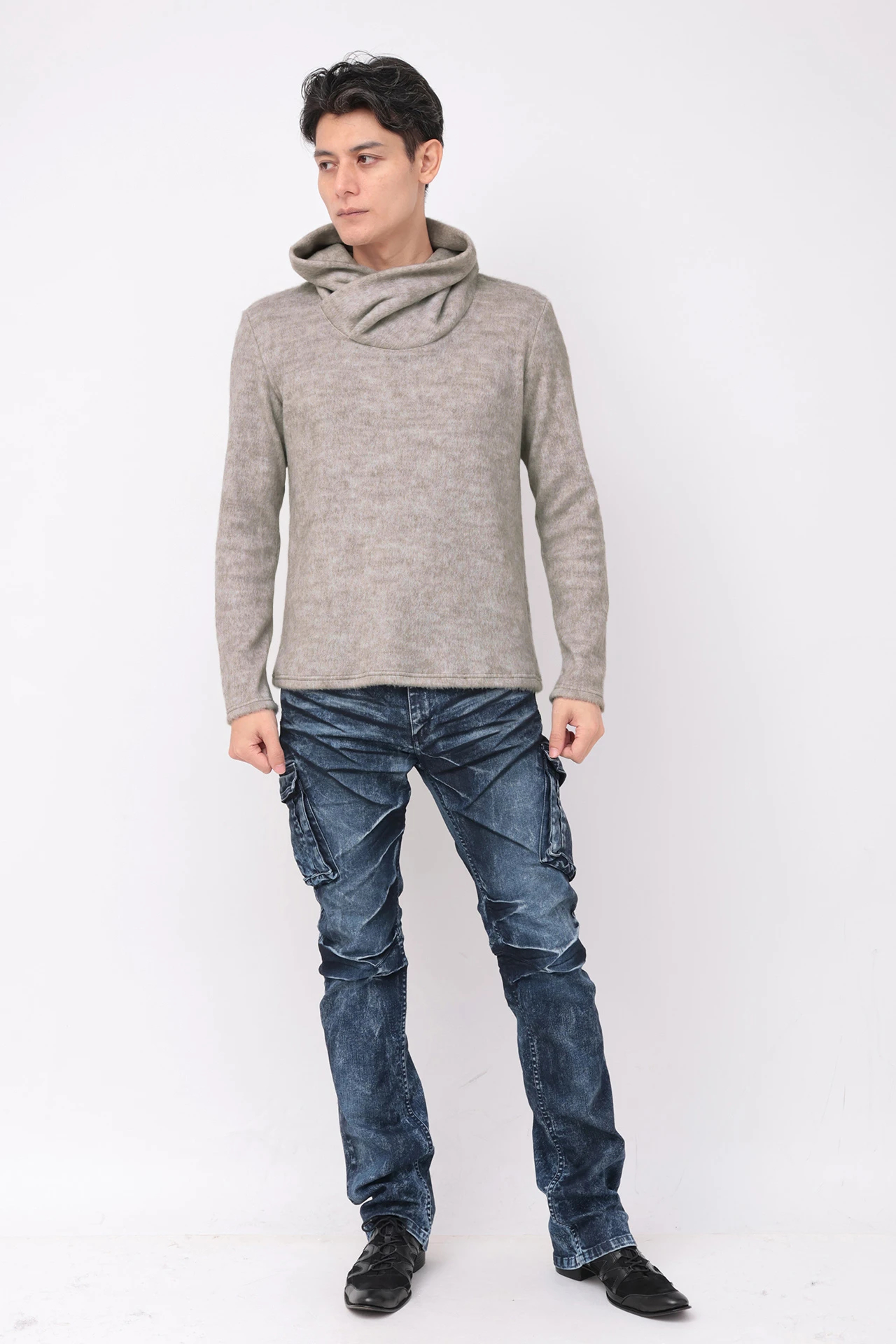 TORNADO MART∴スムースシャギードレープネック / TORNADO MART