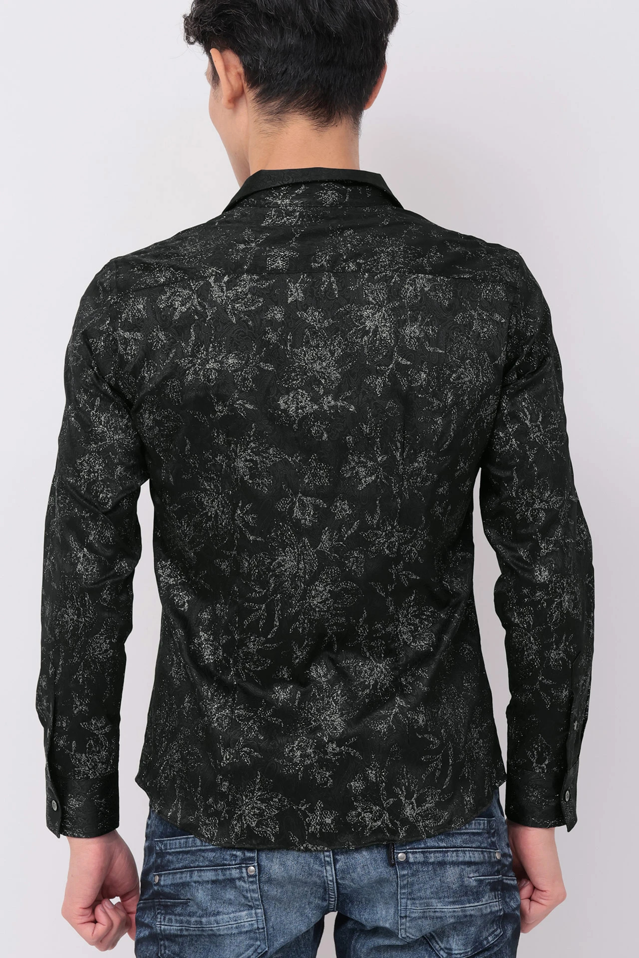 トルネードマート（TORNADO MART）/TORNADO MART∴ラメステッチ調フラワープリントシャツ TORNADO MART∴ラメステッチ調フラワープリントシャツ / TORNADO MART