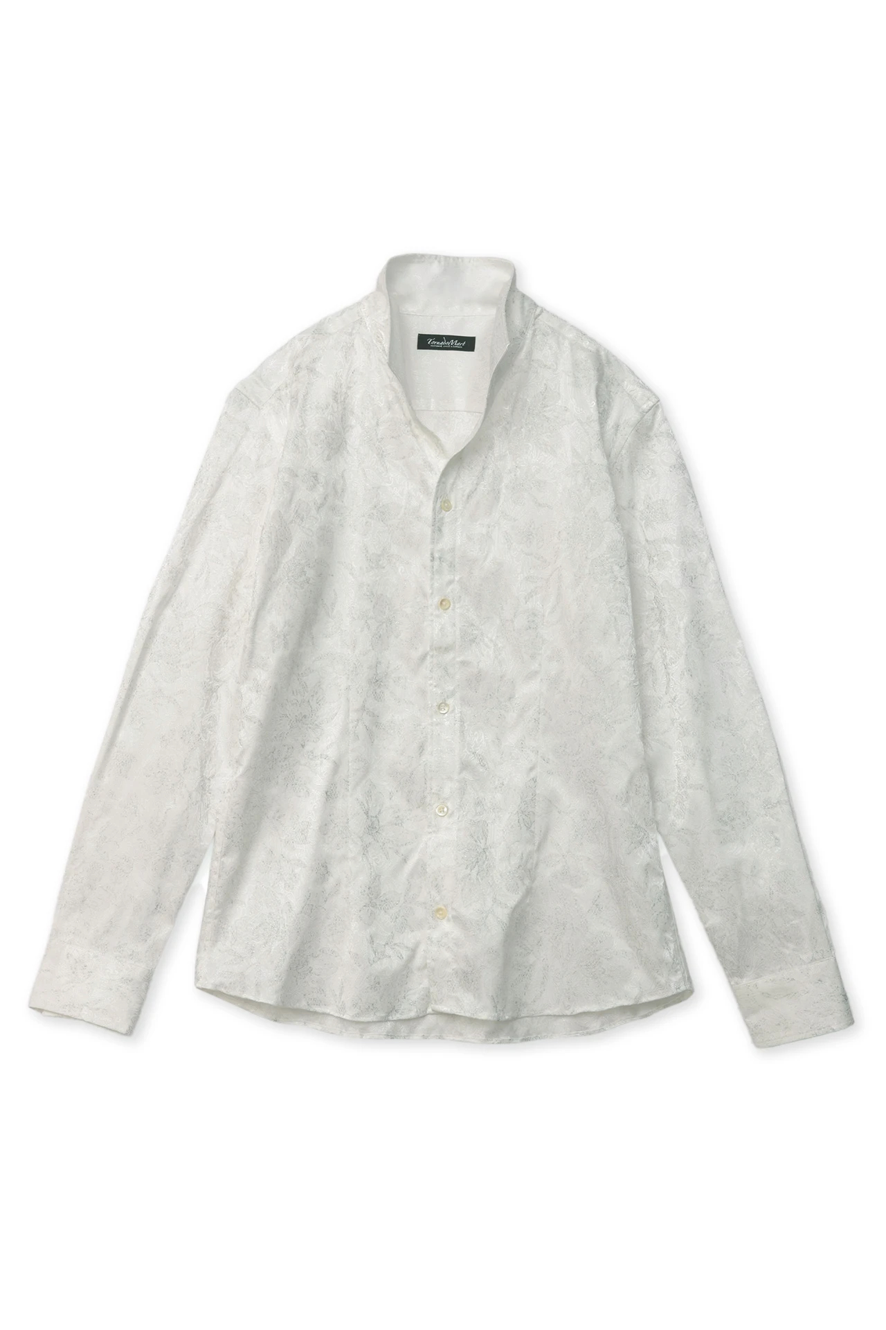 TORNADO MART∴ラメステッチ調フラワープリントシャツ / TORNADO MART