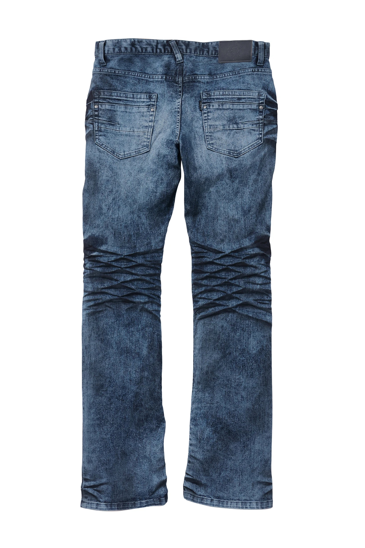 美品【TORNADO MART】ブリーチスプレー シューカット デニムパンツ M TORNADO MART∴ブルーブリーチケミカルシューカットデニム / TORNADO