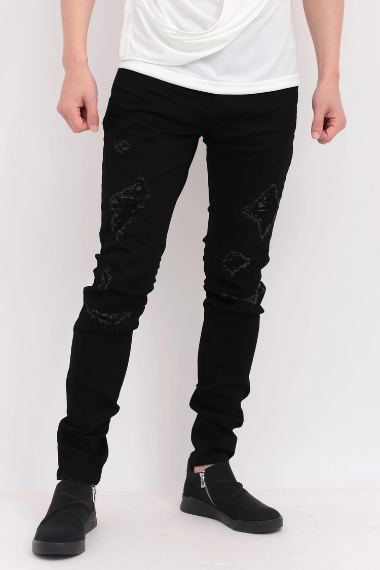 TORNADO MART(トルネードマート) |TORNADO MART∴ハードリメイクブラックスキニーデニム