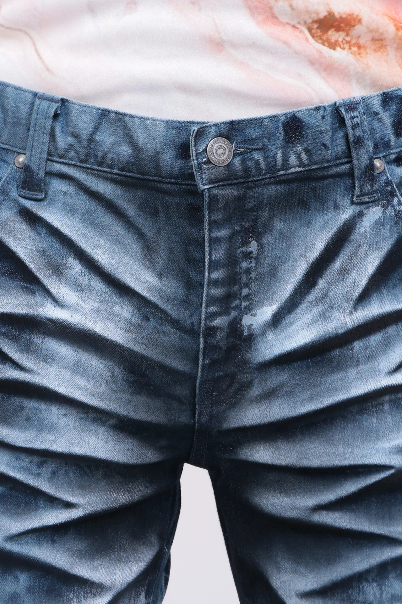 TORNADO MART∴ノイズタイダイブリーチスキニーデニム / TORNADO MART