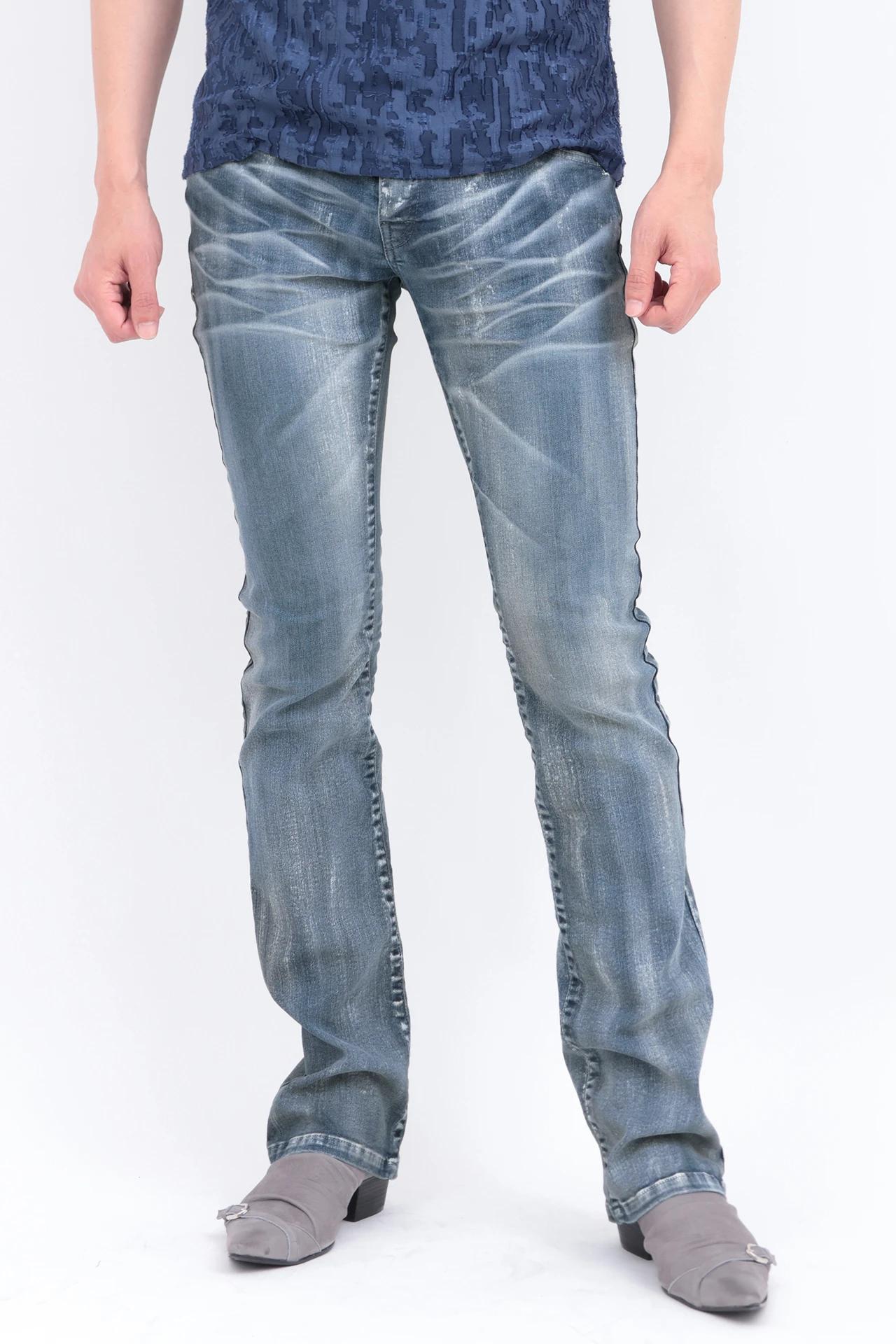 トルネードマート（TORNADO MART）/TORNADO MART∴ペイントクリアコーティングシューカットデニム TORNADO MART∴ペイントクリアコーティングシューカットデニム