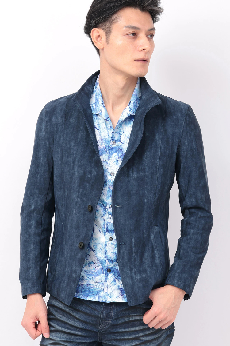 TORNADO MART(トルネードマート) |TORNADO MART∴ハイテンションムラデニムプリントジャケット