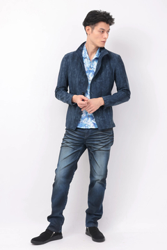 TORNADO MART(トルネードマート) |TORNADO MART∴ハイテンションムラデニムプリントジャケット