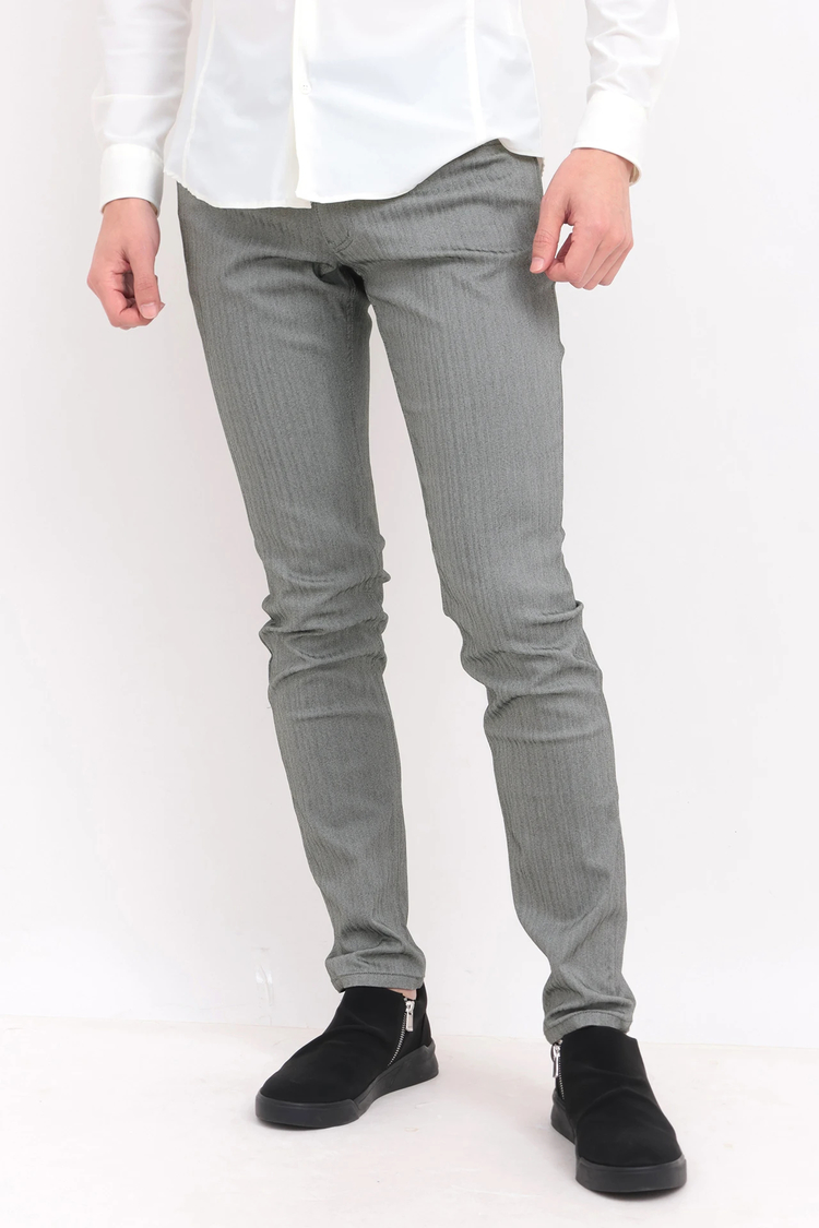 TORNADO MART(トルネードマート) |ZERO by TORNADO MART∴ハイテンションへリンボンスリム５ポケットパンツ