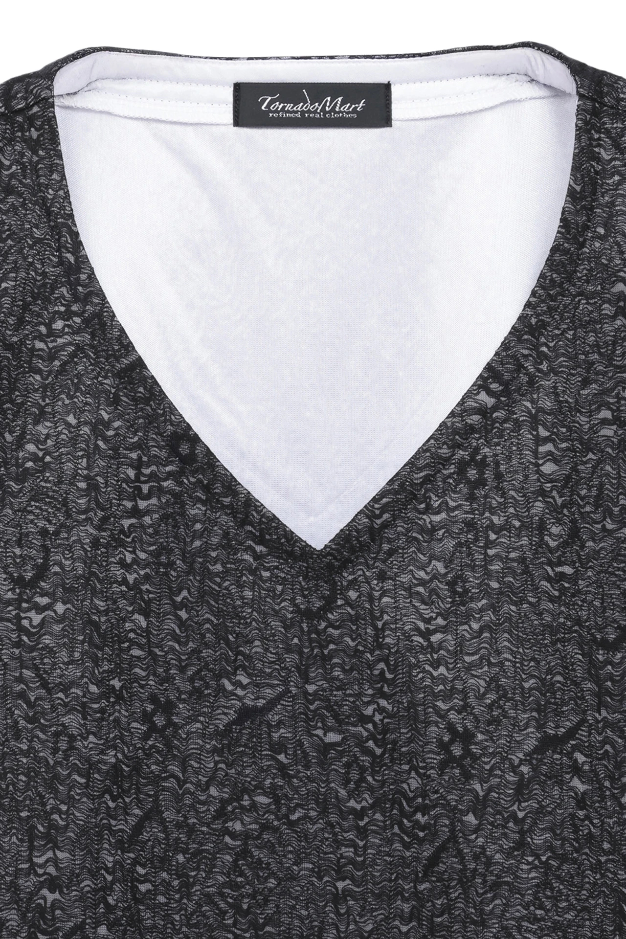 TORNADO MART∴フェザーボンディングブライトVネックカットソー