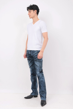 TORNADO MART(トルネードマート) |TORNADO MART∴バイアスストライプリンクス半袖ニット