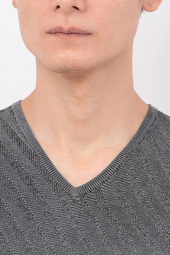 TORNADO MART(トルネードマート) |TORNADO MART∴バイアスストライプリンクス半袖ニット