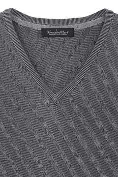 TORNADO MART(トルネードマート) |TORNADO MART∴バイアスストライプリンクス半袖ニット