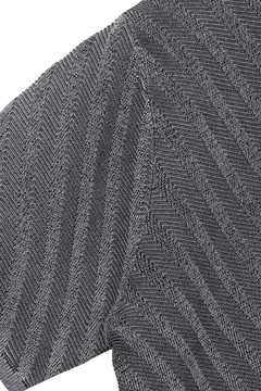 TORNADO MART(トルネードマート) |TORNADO MART∴バイアスストライプリンクス半袖ニット