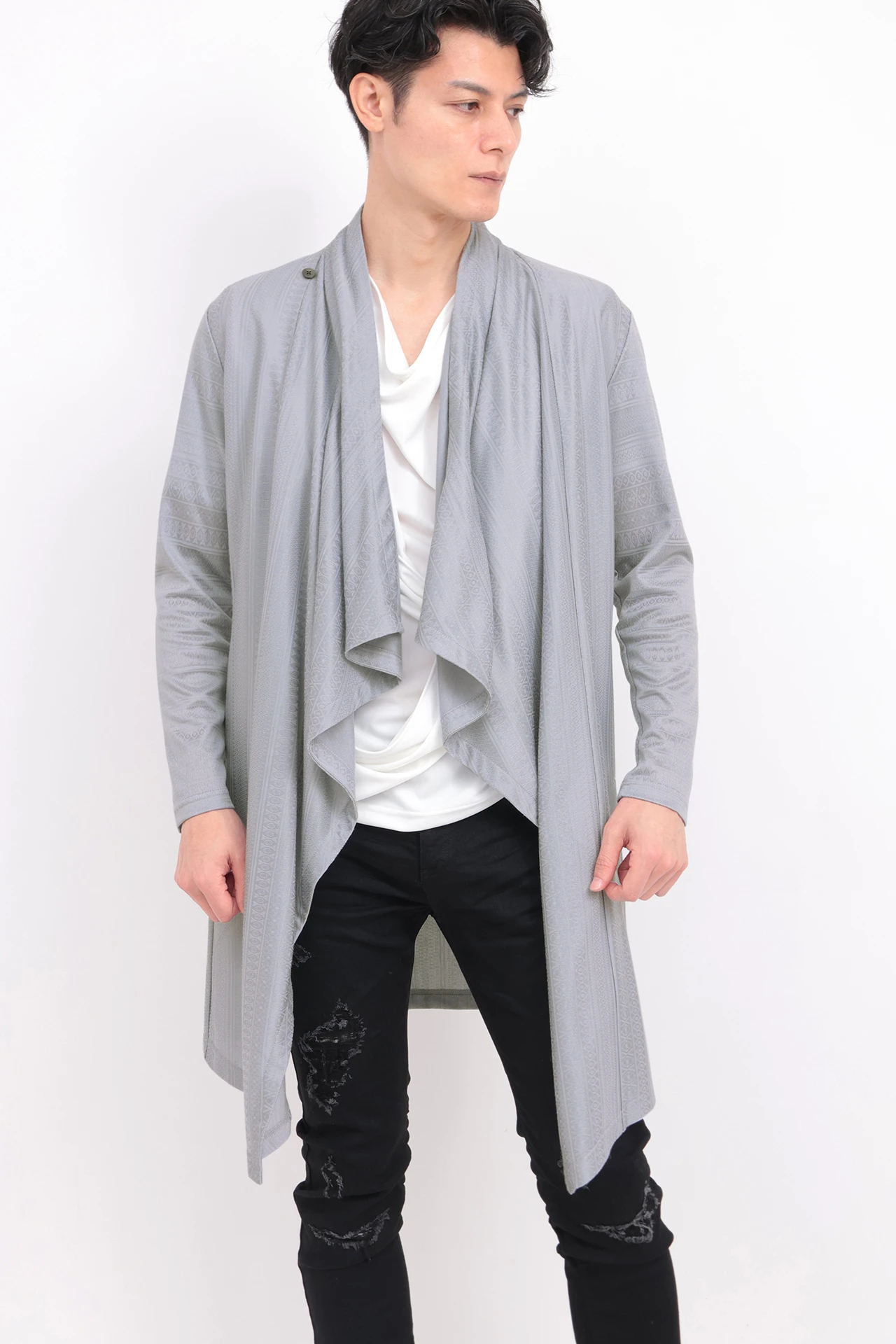 トルネードマート（TORNADO MART）/TORNADO MART∴フェアアイルサーフジャカードドレープカーデ TORNADO MART∴フェアアイルサーフジャカードドレープカーデ / TORNADO