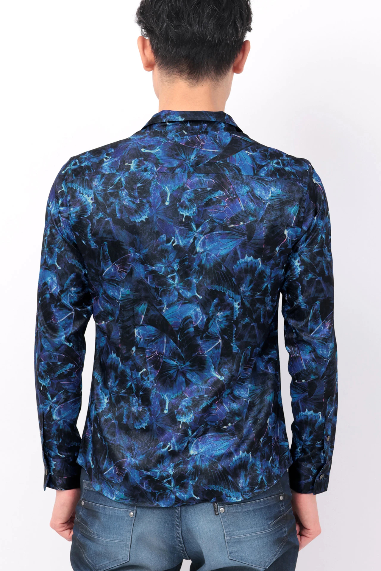 TORNADO MART∴ジュエルバタフライプリントシャツ / TORNADO MART