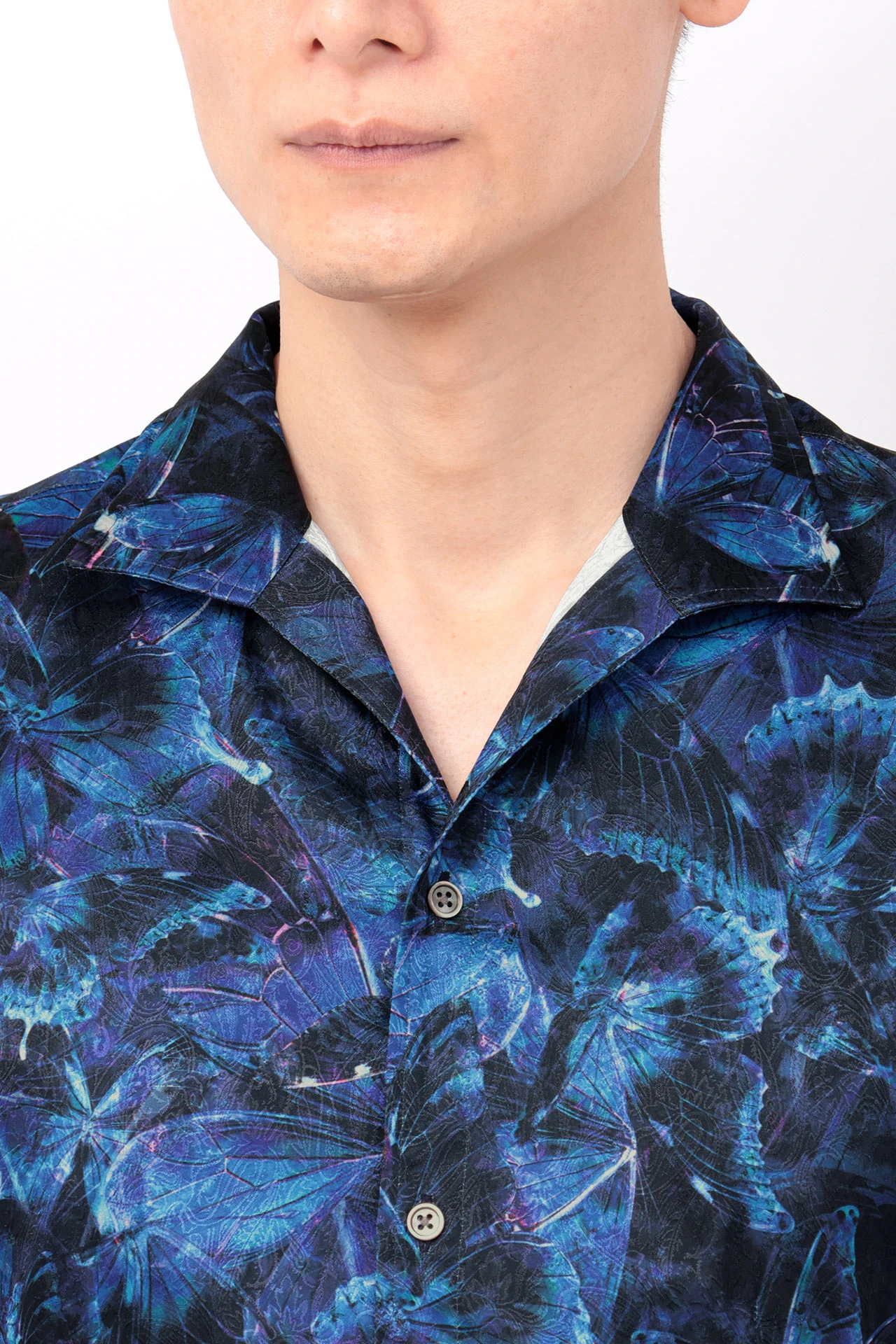 TORNADO MART∴ジュエルバタフライプリントシャツ / TORNADO MART