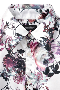 TORNADO MART(トルネードマート) |TORNADO MART∴アクアフラワープリントシャツ