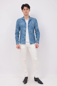 TORNADO MART(トルネードマート) |TORNADO MART∴HTオーシャンウェーブデニムプリントシャツ