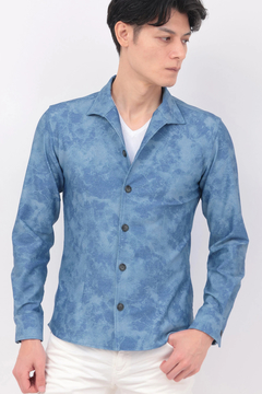 TORNADO MART(トルネードマート) |TORNADO MART∴HTオーシャンウェーブデニムプリントシャツ