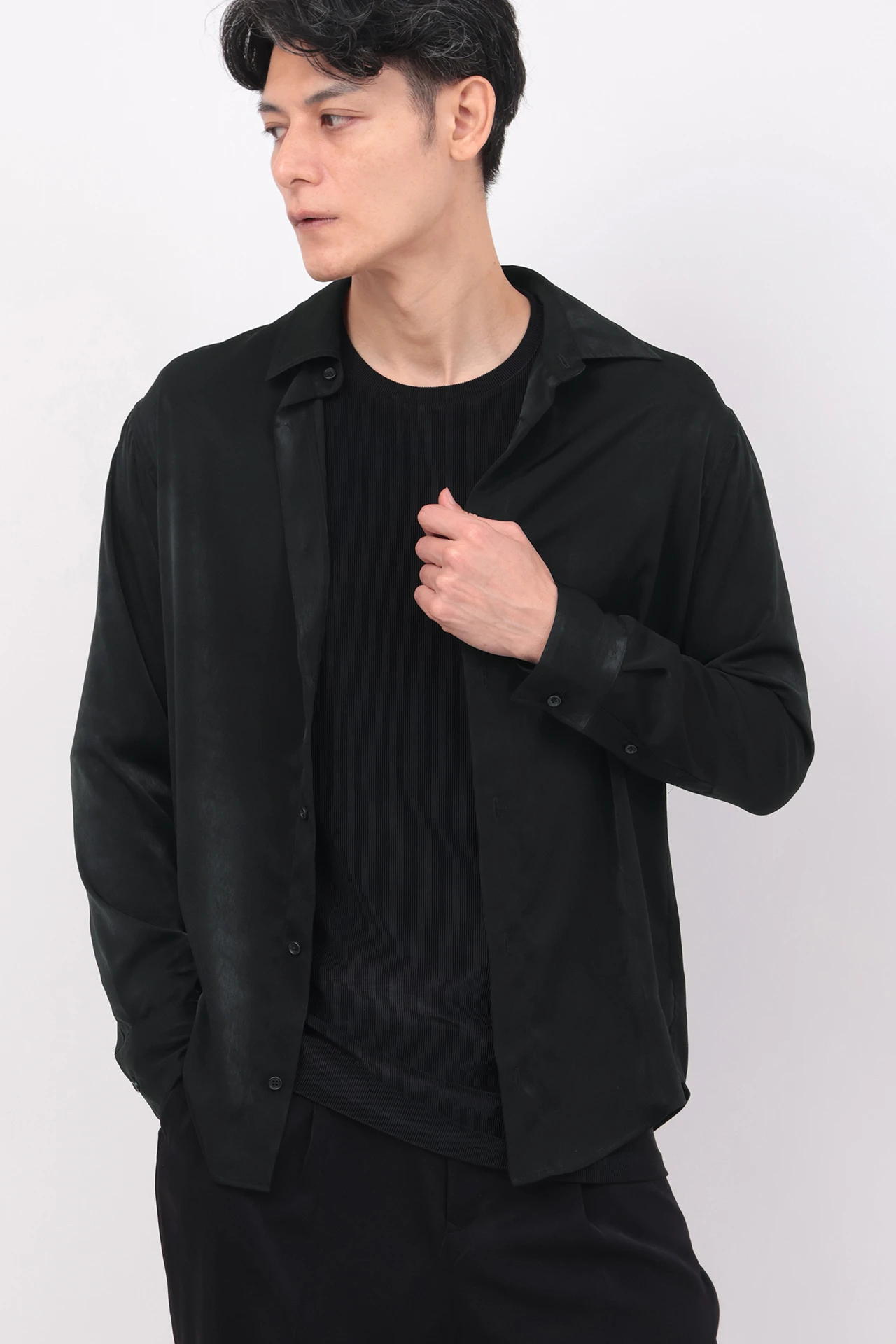 トルネードマート（TORNADO MART）/TORNADO MART∴ピーチフォギーサテンオーバーシャツ TORNADO MART∴ピーチフォギーサテンオーバーシャツ / TORNADO MART