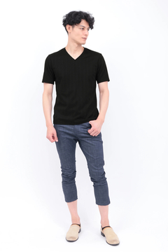 TORNADO MART(トルネードマート) |ZERO by TORNADO MART∴ランダム針抜きABSテレコ半袖カットソー