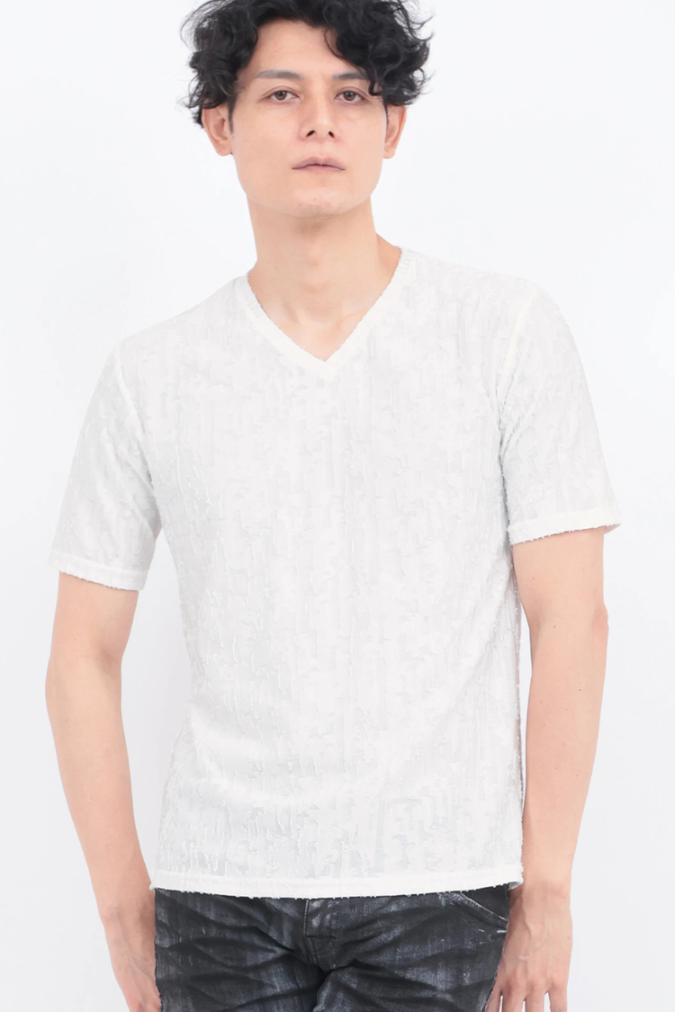 TORNADO MART(トルネードマート) |TORNADO MART∴カットジャカードジャージー半袖カットソー