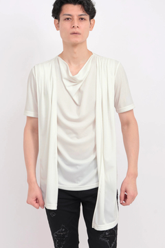 TORNADO MART(トルネードマート) |TORNADO MART∴ストールドレープ半袖カットソー