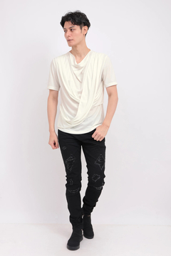 TORNADO MART(トルネードマート) |TORNADO MART∴ストールドレープ半袖カットソー