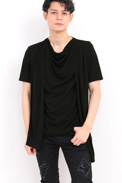 TORNADO MART(トルネードマート) |TORNADO MART∴ストールドレープ半袖カットソー