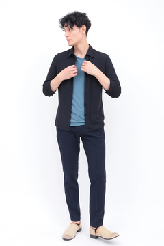 TORNADO MART(トルネードマート) |ZERO by TORNADO MART∴オーシャンリップルジャージー7分袖シャツ