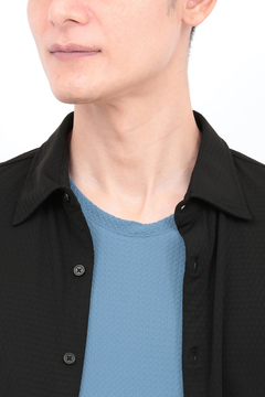 TORNADO MART(トルネードマート) |ZERO by TORNADO MART∴オーシャンリップルジャージー7分袖シャツ