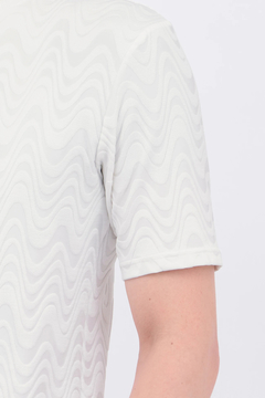 TORNADO MART(トルネードマート) |TORNADO MART∴タイダルジャカードクルーネック半袖カットソー