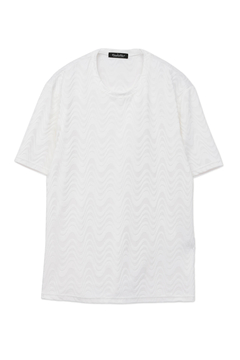 TORNADO MART(トルネードマート) |TORNADO MART∴タイダルジャカードクルーネック半袖カットソー