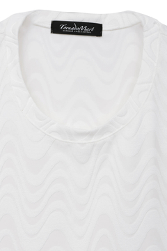 TORNADO MART(トルネードマート) |TORNADO MART∴タイダルジャカードクルーネック半袖カットソー