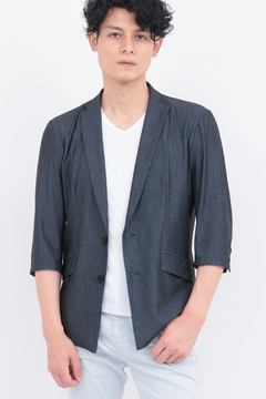 TORNADO MART(トルネードマート) |ZERO by TORNADO MART∴エアトリコットツィードプリント7分袖ジャケット