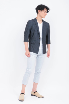 TORNADO MART(トルネードマート) |ZERO by TORNADO MART∴エアトリコットツィードプリント7分袖ジャケット